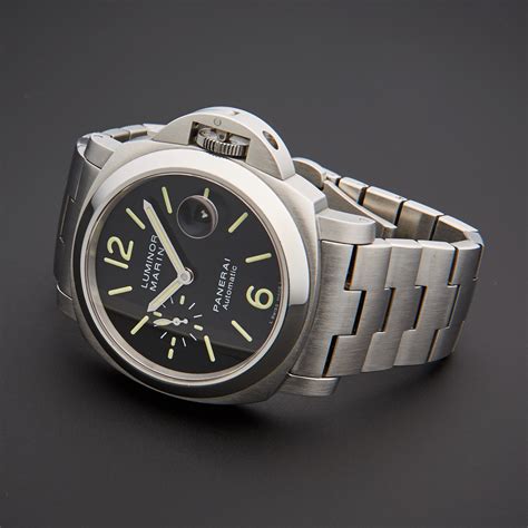 panerai luminor stainless steel|pre owned Panerai Luminor marina.